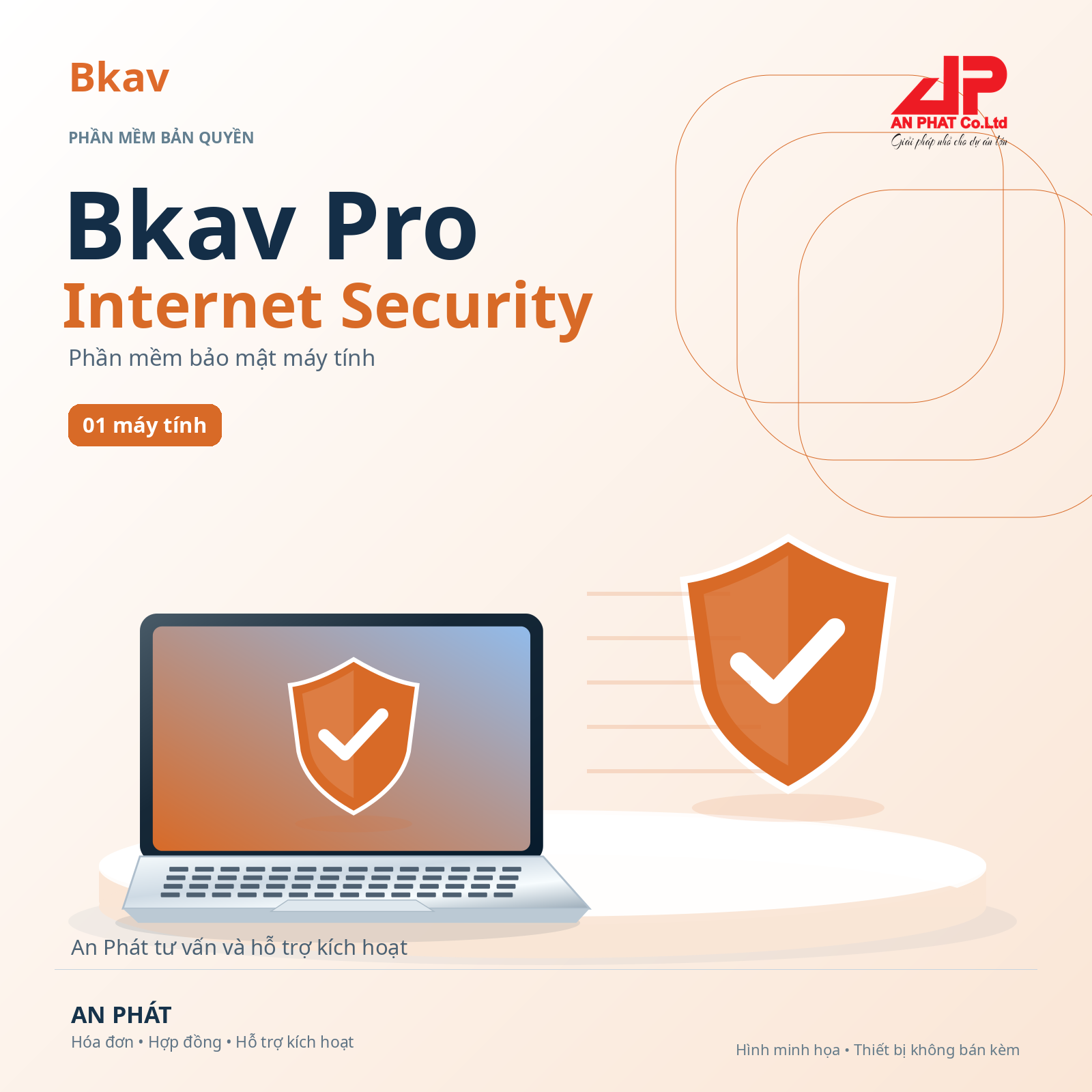 Bkav Pro Internet Security — 01 máy — phần mềm bản quyền tại An Phát