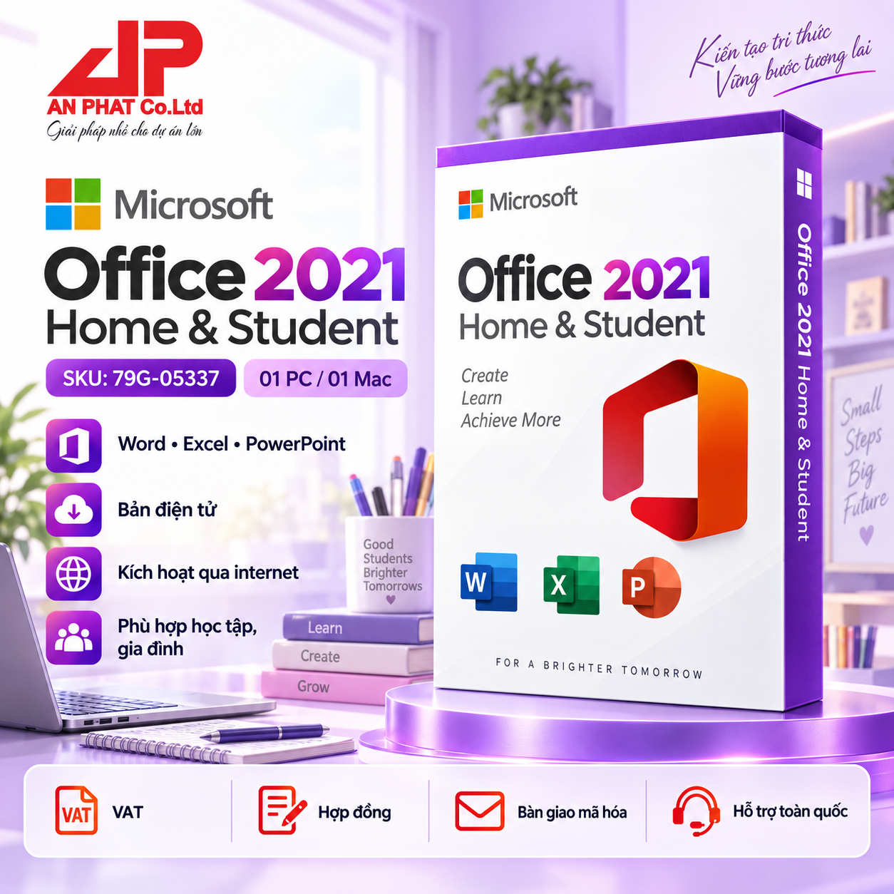 Office Home & Student 2021 — phần mềm bản quyền tại An Phát