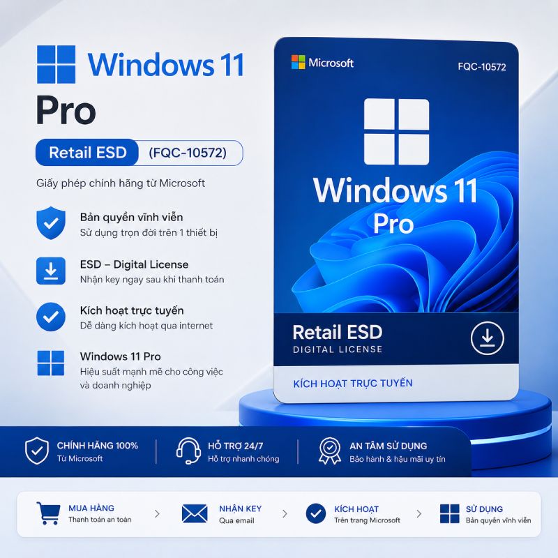 Ảnh Windows 11 Pro Retail Online ESD